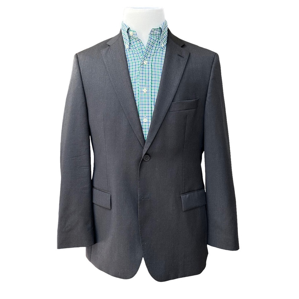Hugo Boss Pasolini/ Movie US_2 Comfort Gray Wool Blend 2 Button Blazer Size: 40R